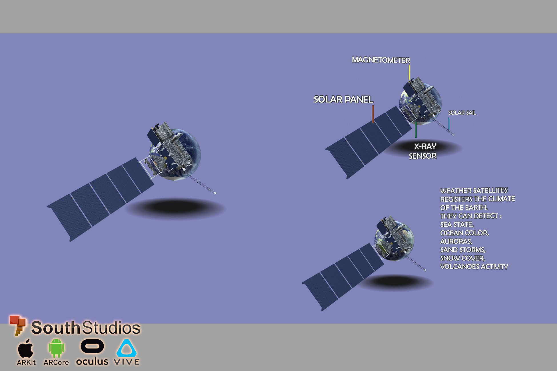 Animated Weather Satellite AR VR