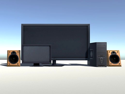 Low-Poly Electronic Set