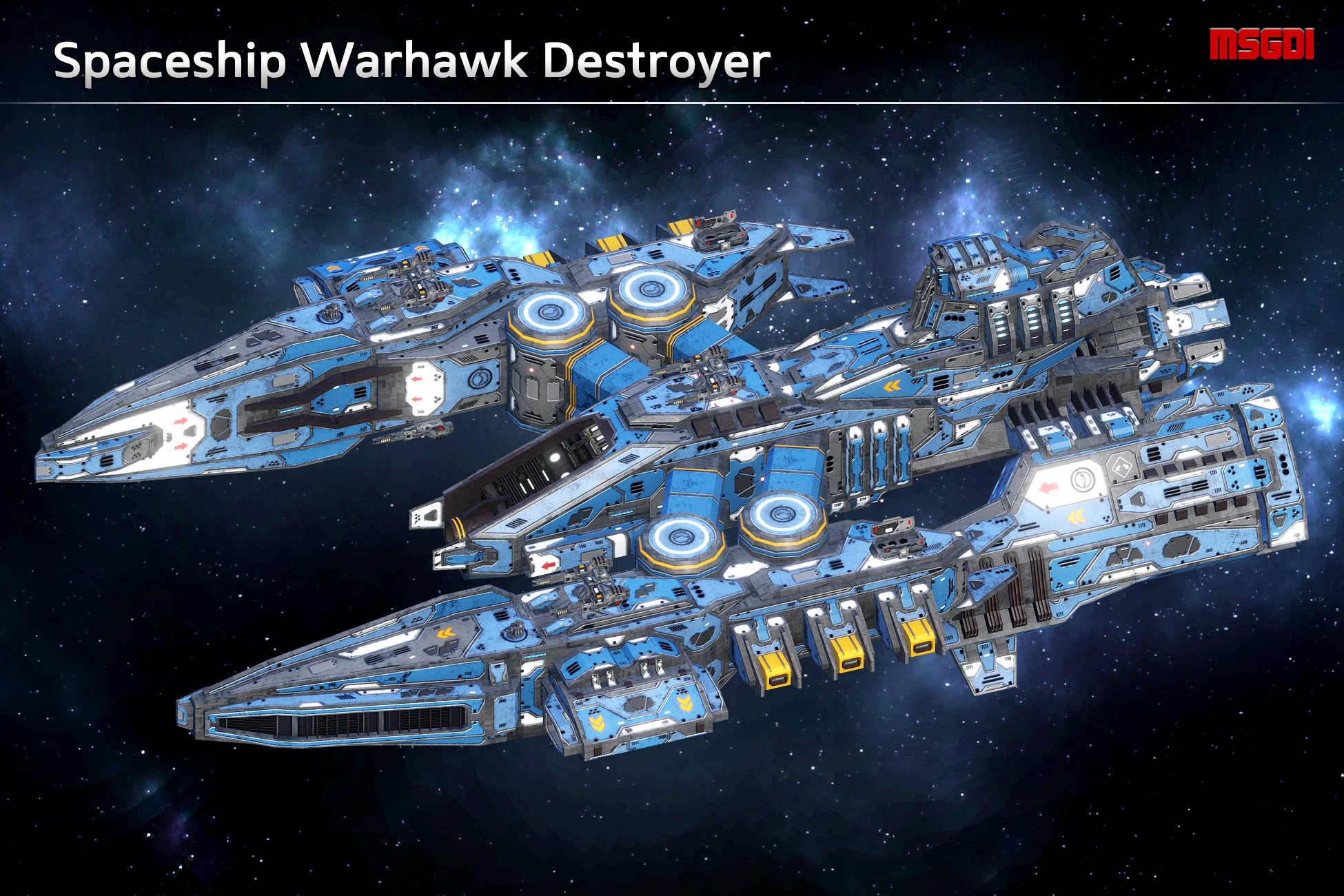 Spaceship Warhawk Destroyer