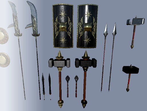 PBR Gladiator Weapon Pack