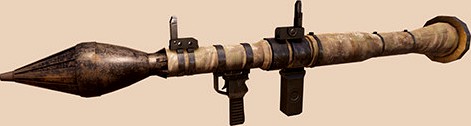 Fabric Covered Realistic Low Poly Anti Tank Bazooka