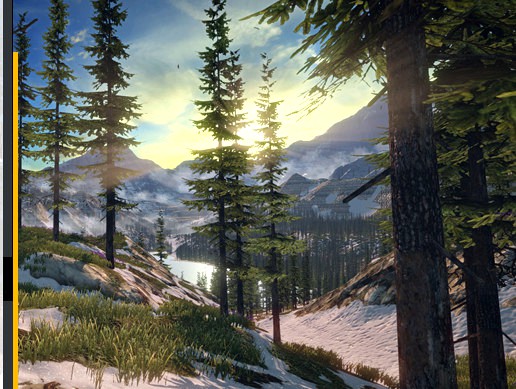 Mountain Lake Environment