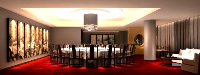 Restaurant Spaces 055 3D Model