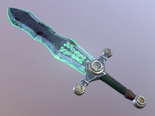 Runic Fantasy Sword (PBR Game-Ready)