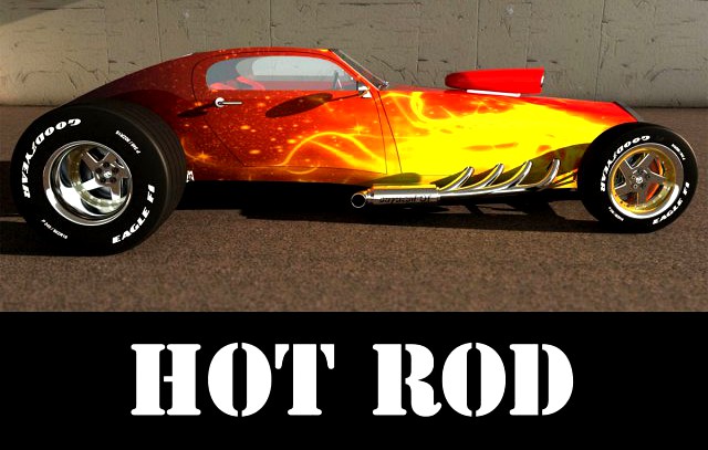 HotRod 3D Model