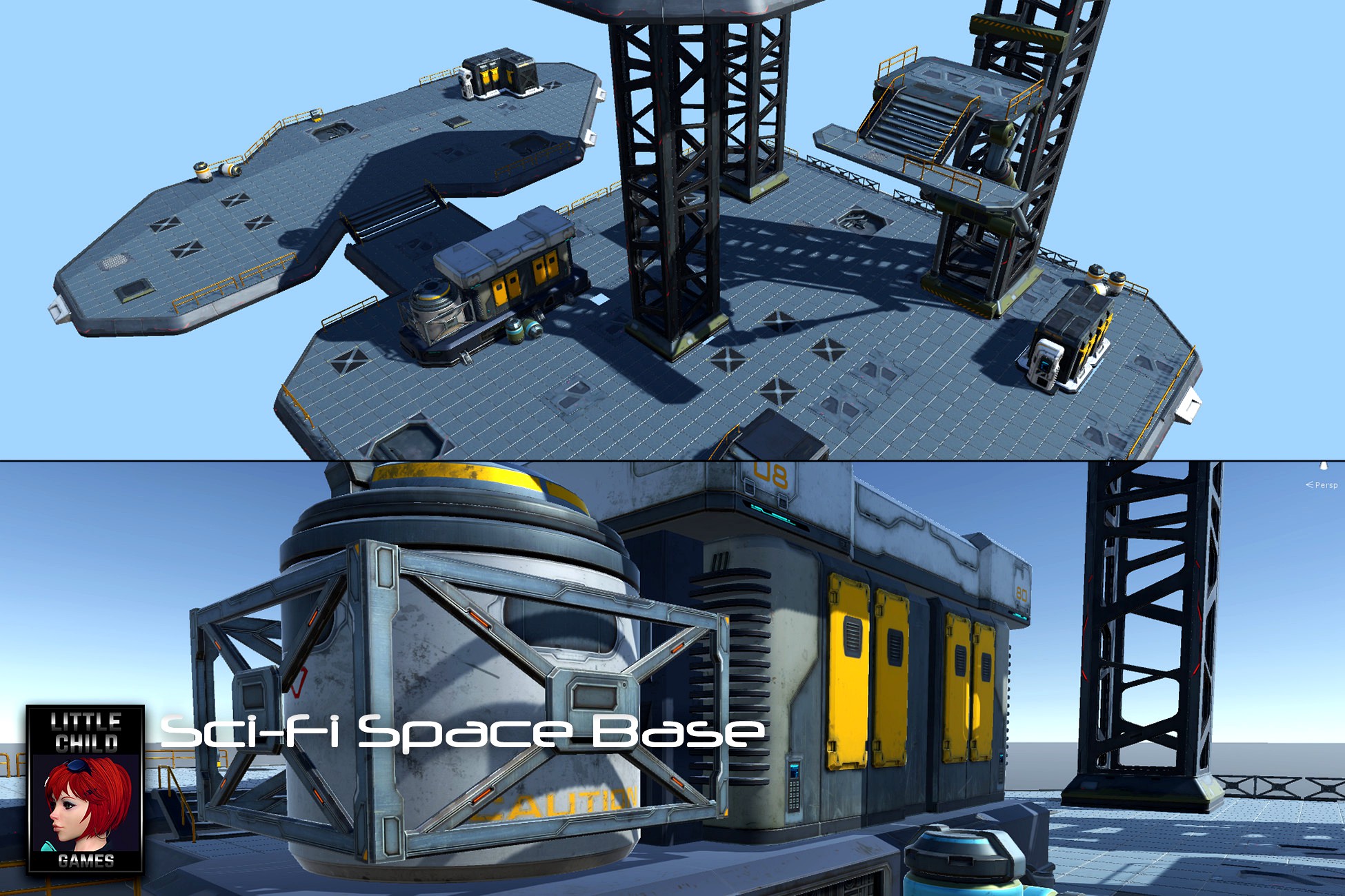 Sci-Fi Modular Space Base Location