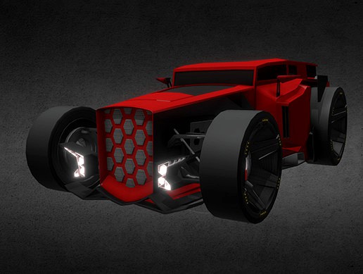 Race game car, Hot Rod Carbon