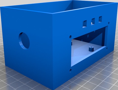 caja para electrónica, lcd 16x2  by veguillas