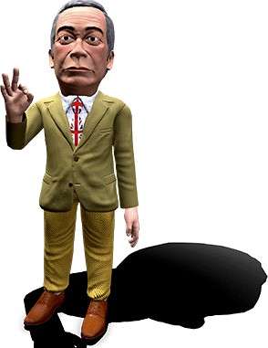 Nigel Farage caricature