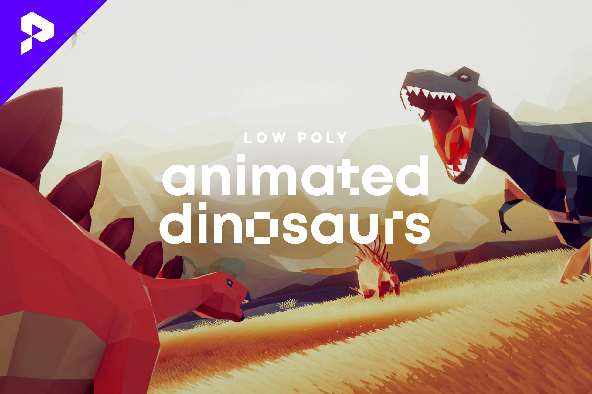 Low Poly Animated Dinosaurs