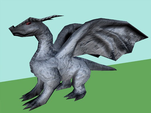 Weathered Dragon Statue