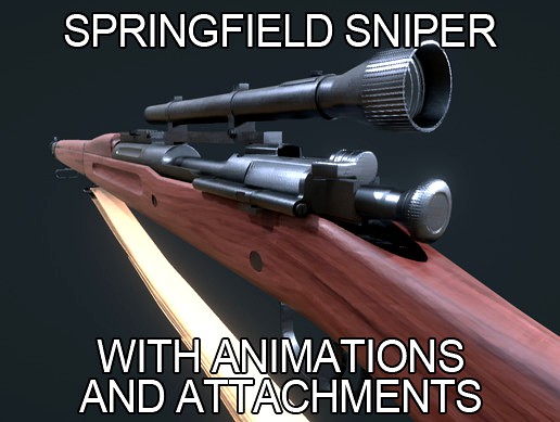 Springfield M1903 Sniper with Attachments