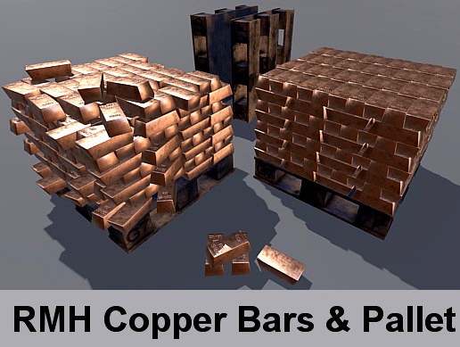 RMH Copper Bars and Pallet