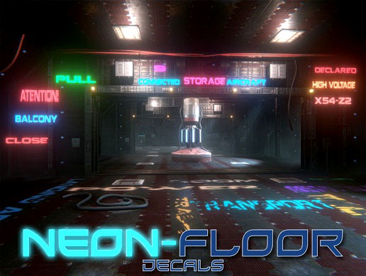 Neon-Floor decals