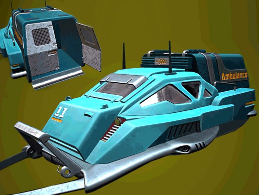 SCI-FI Hover Ambulance
