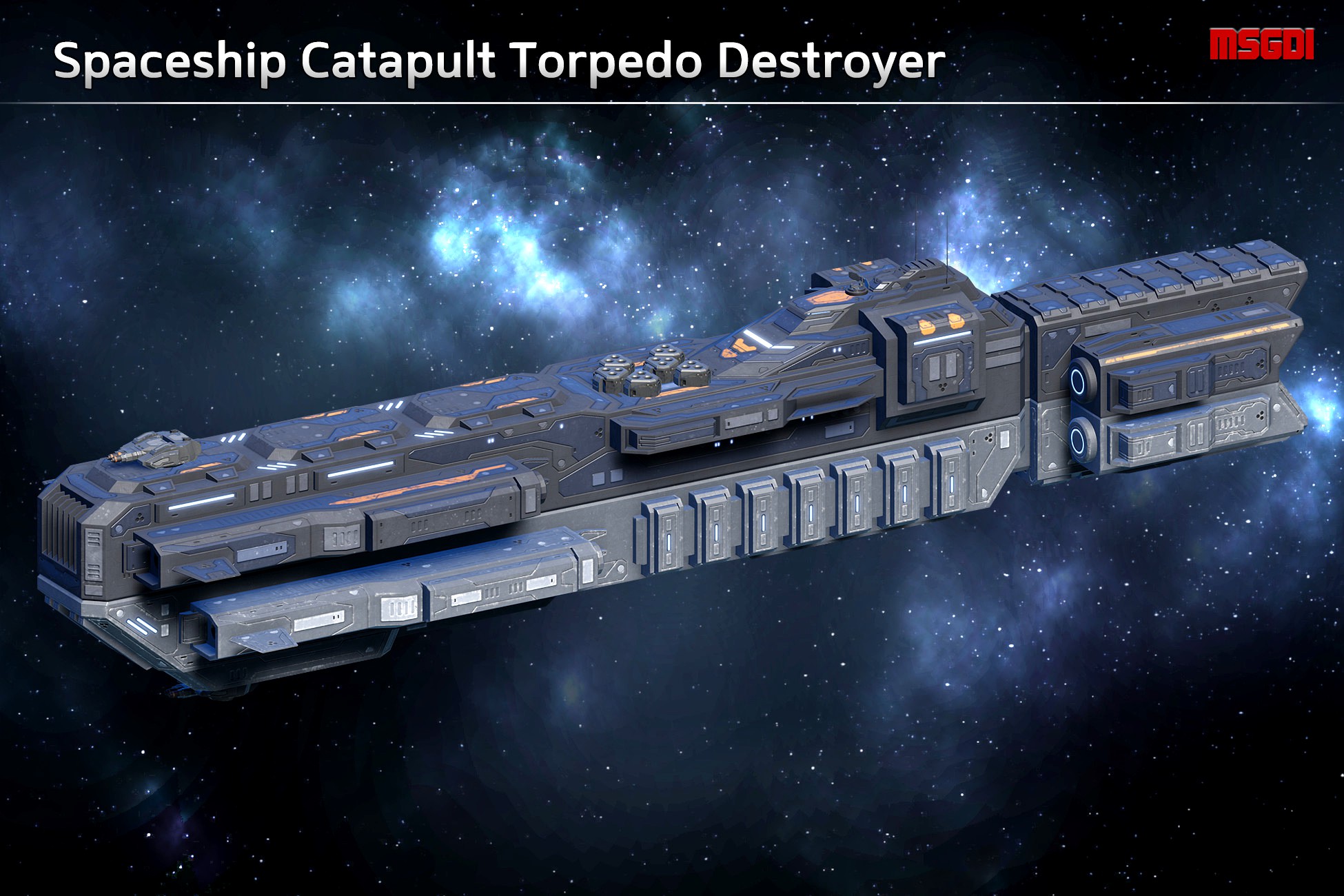 Spaceship Catapult Torpedo Destroyer