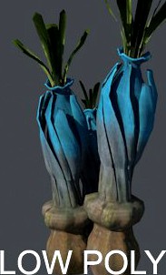 Alien plant LoPoly 3D Model