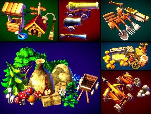 Low Poly Common Items Pack