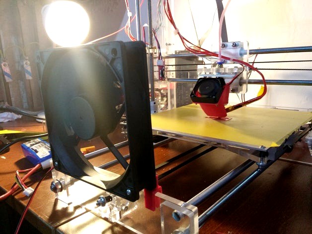 Easy and Universal Fan Clip Mount For Acrylic (Or other) Frames Sunhokey 2015 by 32bitbrad