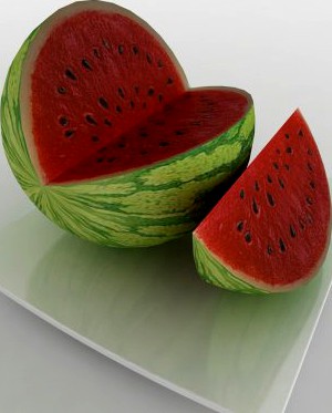 Watermelon 3D Model