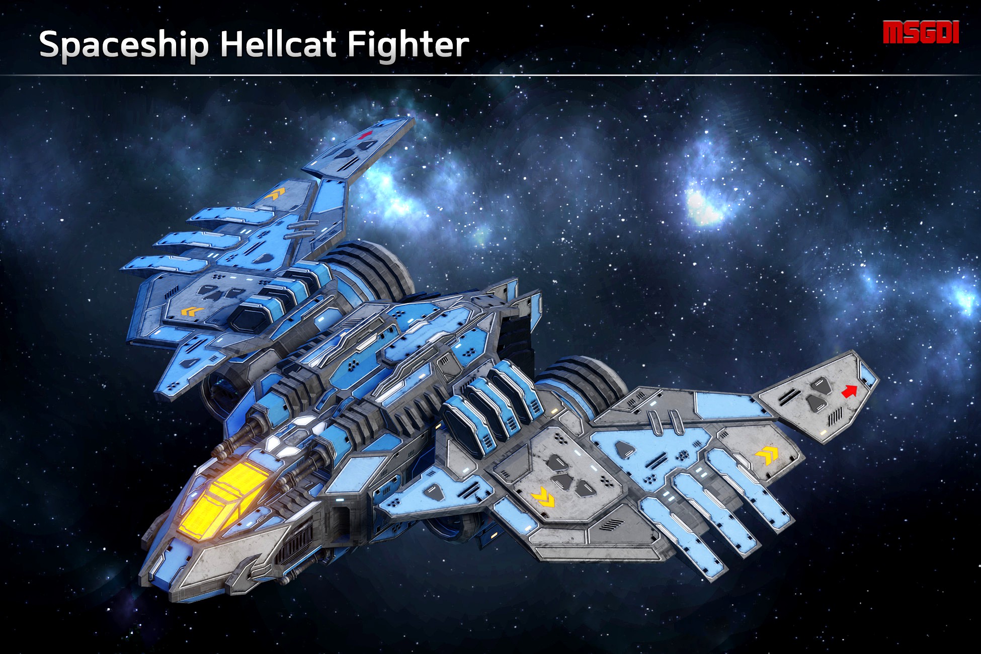 Spaceship Hellcat Fighter