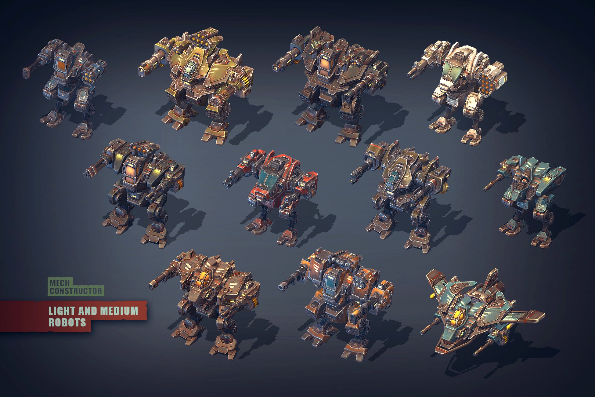 Mech Constructor: Light and Medium Robots