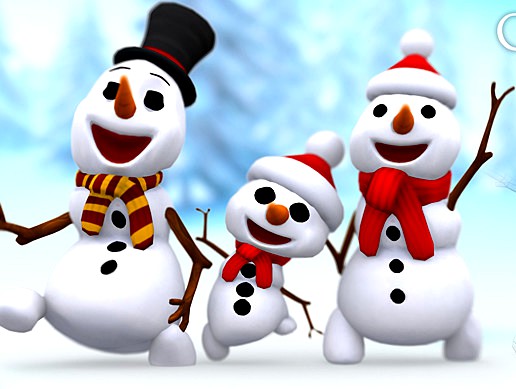 Crazy Dancing Snowmen