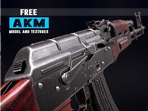 FPS AKM - Model &amp; Textures