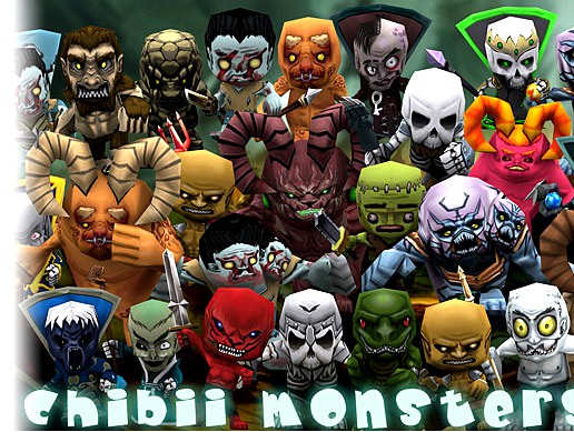 Chibii Monsters Bundle