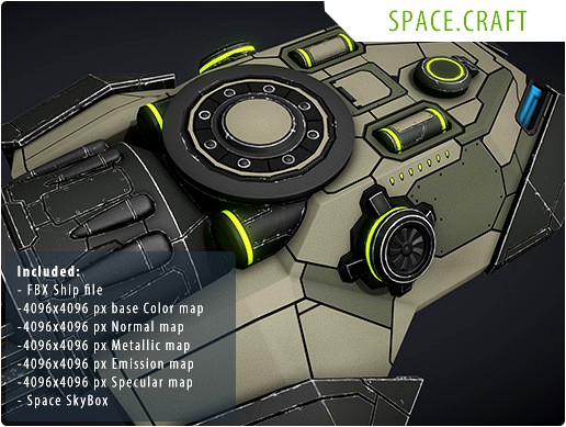 Sci-fi Space Gunboat/Scout Ship