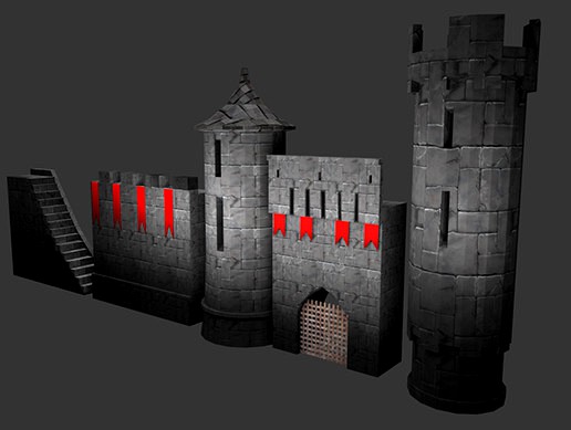 Castle low poly