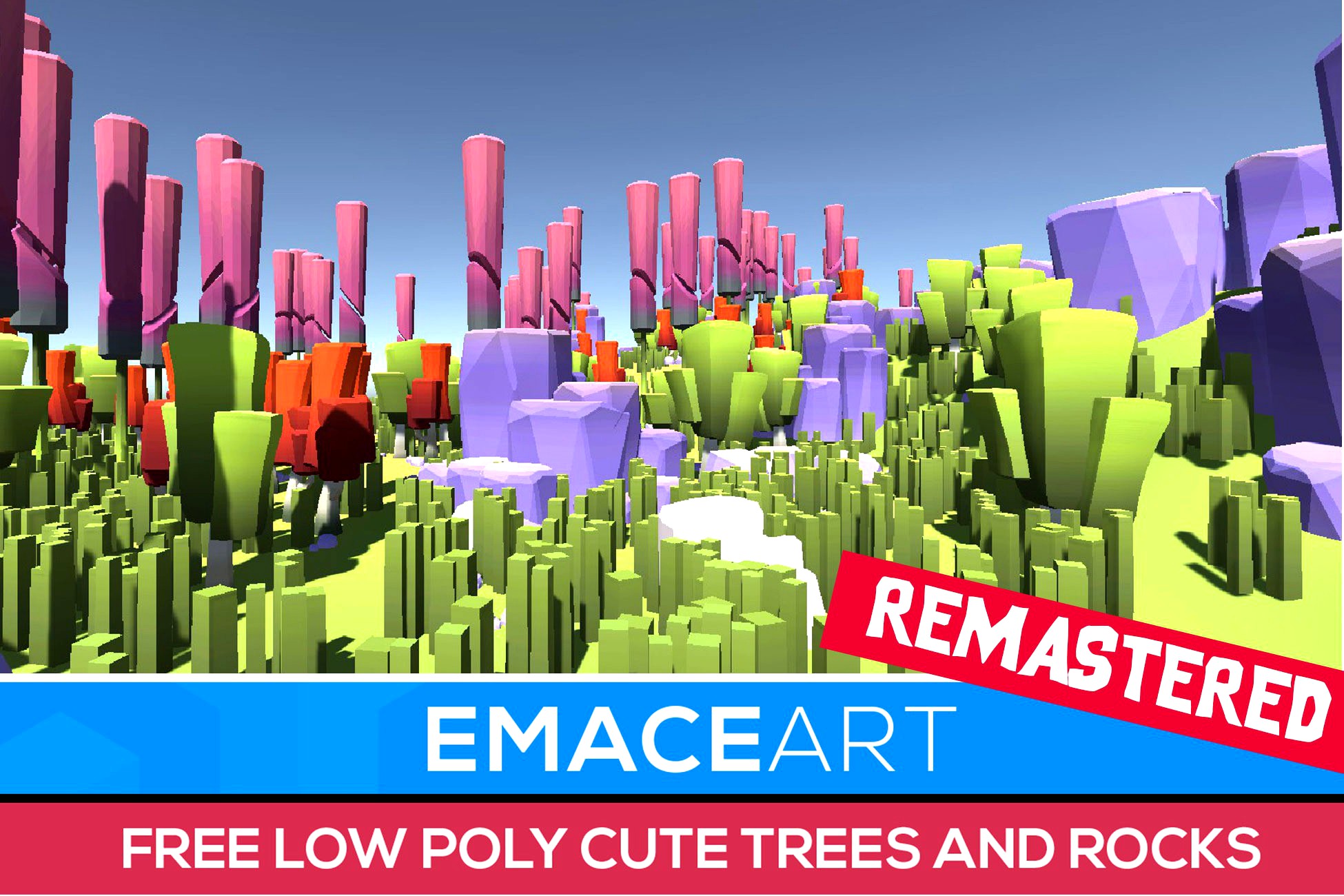 Remastered - LowPoly Tiny Trees and Rocks