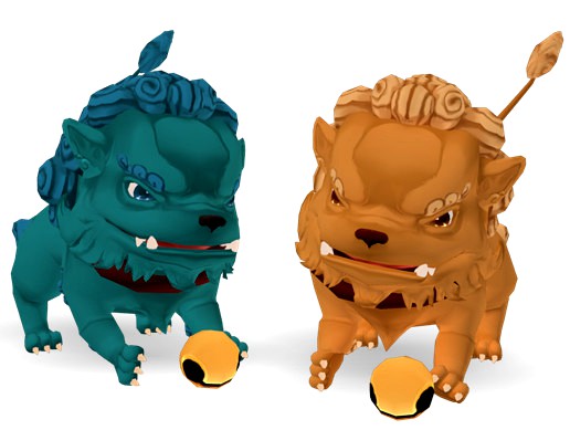 Hand Painted Foo Dog