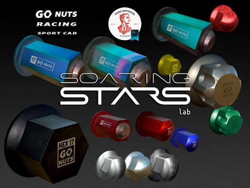 Go Nuts 4 Your RACING SPORT CARS | forged titanium anodized wheels bolts nuts