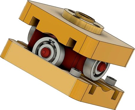 Oldham Coupling with 625zz bearing by karakemal