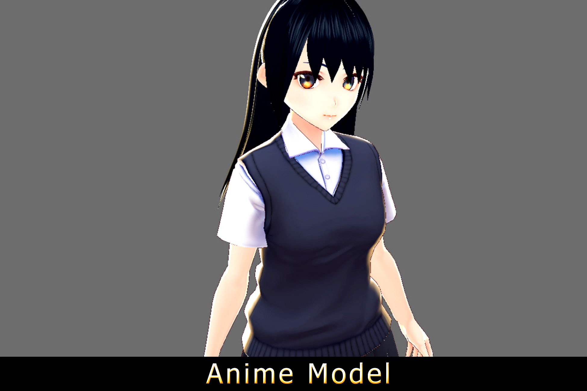 mirai nikki - yuno gasai hurt- anime character - vrm model 3D