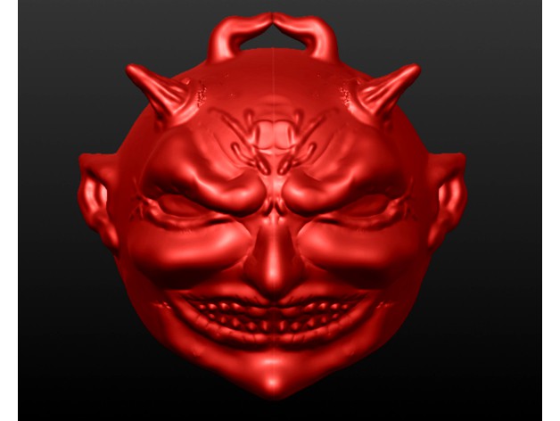 Devil's Face Keychain by Zimogre