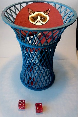 Dice Tower Grumpy Cat Hyperboloid by elshone