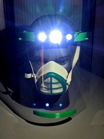 Face Shield LED Light Add On by hermaml