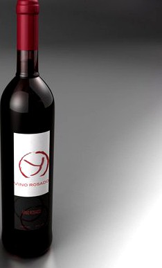 Wine bottle 3D Model