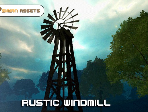 Rustic Farm Windmill