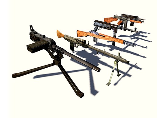 Weapon pack - Machine guns