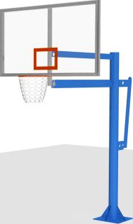 Portable Basketball Net 3D Model