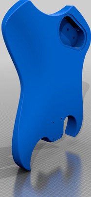 Playable 3d mostly printed 6 string electric guitar by Bobbond000