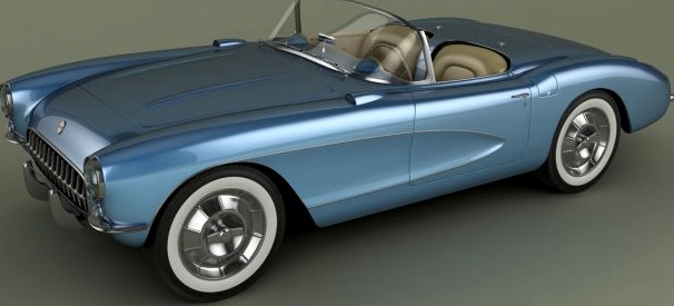 Chevrolet Corvette 1956 3D Model
