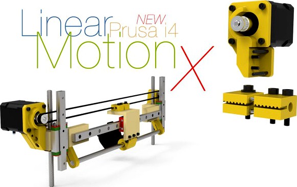 linear X-Axis Upgrade for Prusa i4 by Perinski