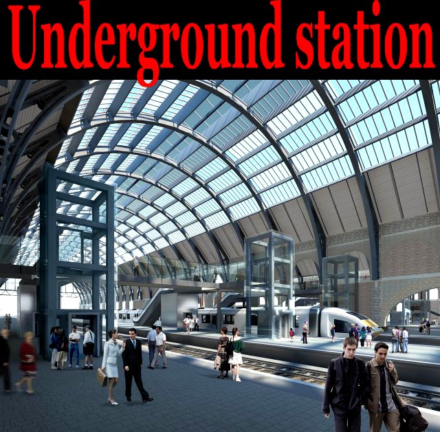 Underground station 001 3D Model