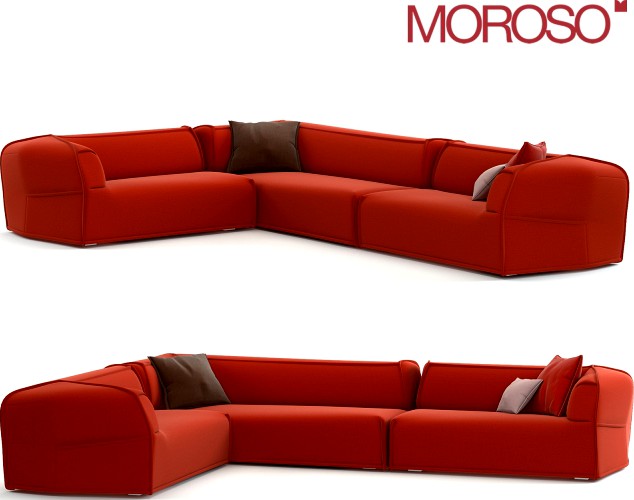 Corner sofa Moroso Massas