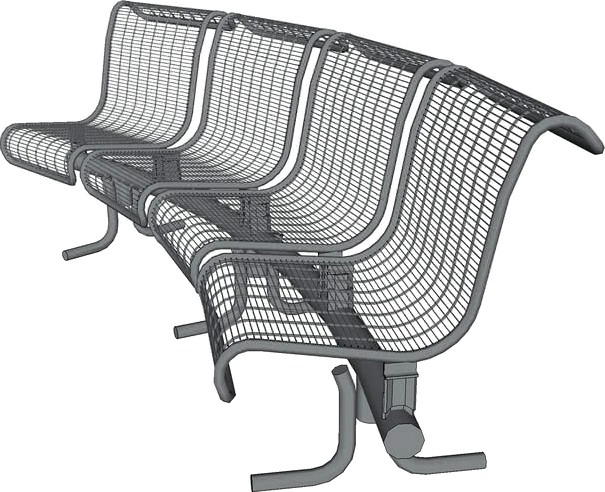 Plexus 4 Seat Bench
