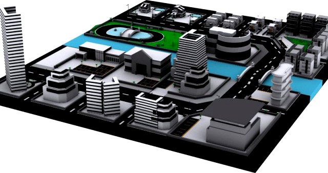 City Neighborhood 3D Model